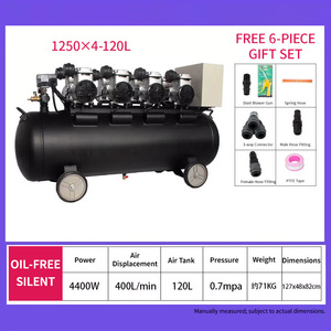 Compresseurs d'air électriques portables chinois bon marché de 1,5 CV, 8 L, 220 V à entraînement direct pour la <span class=keywords><strong>peinture</strong></span> au <span class=keywords><strong>pistolet</strong></span> - Product Image 2