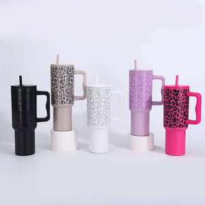 Vaso Térmico Personalizado de Acero Inoxidable 304 de Gran Capacidad con Pajita para Uso en Exteriores, Botella de Agua para Mujer - Product Image 3