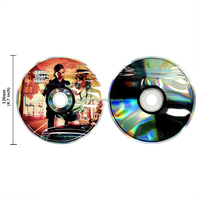 Emballage de fleurs à fumer en Mylar avec impression personnalisée en forme de DVD/CD, refermable, anti-odeur, fermeture éclair CR avec boîte, pochettes circulaires