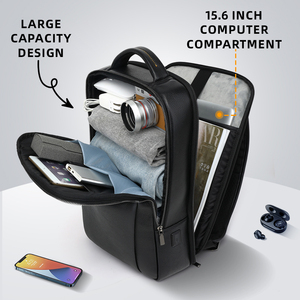 Custom Large Capacity <b>Leather</b> <b>Men</b> Camera <b>Backpack</b> Waterproof High Quality Mochilas Multifunctional Travel <b>Backpack</b> - Product Image 3