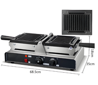 Machine à gaufres et bâtonnets de frites en acier inoxydable pour usage commercial, 220V, équipement de cuisine hôtelier, économe en énergie, facile à utiliser, haute performance