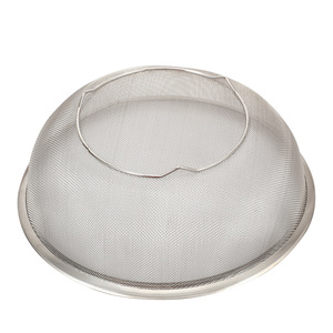 Stainless Steel Wide Rim <b>Mesh</b> Basket 2 Sizes Kitchen Fruit Vegetable Drain <b>Strainer</b> Colander - Product Image 5