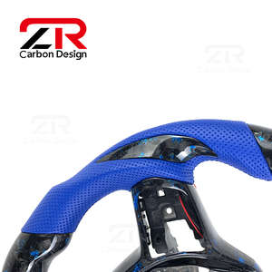 Volante de Fibra de Carbono Forjado con LED RPM para <span class=keywords><strong>Honda</strong></span> Civic 11ª Gen, <span class=keywords><strong>CRV</strong></span>, Generación Fk8, Fk7, Tipo <span class=keywords><strong>R</strong></span>, Si, Acura, 2021, 2022, <span class=keywords><strong>2023</strong></span>, 2024 - Product Image 2