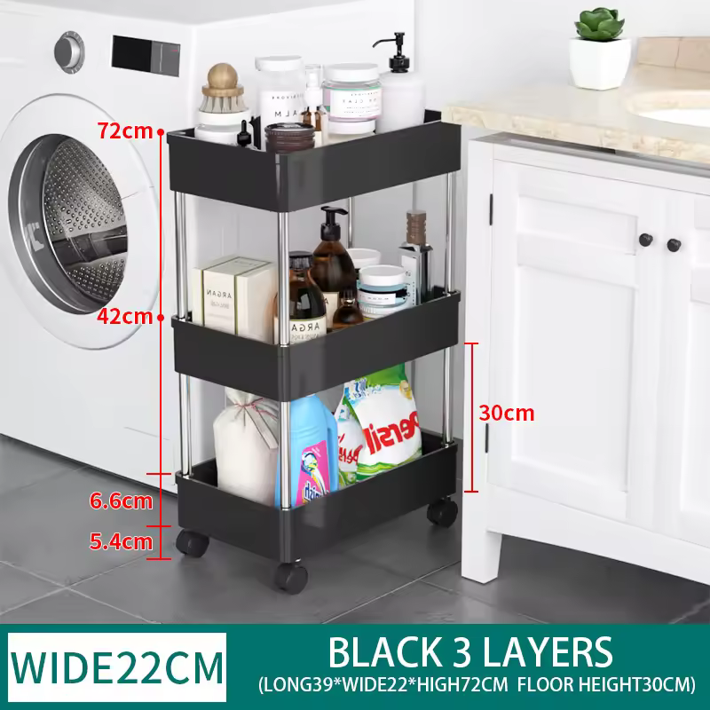 Section large noire à 3 couches