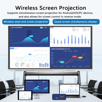 Écran LCD interactif intelligent de 55, 65, 75, 85, 86, 98, 100 pouces – Tableau blanc numérique interactif