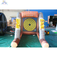 Jeu de fléchettes gonflable commercial Bungee Run pour enfants, événement de carnaval en plein air, défi sportif interactif en PVC, vente OEM, offre spéciale