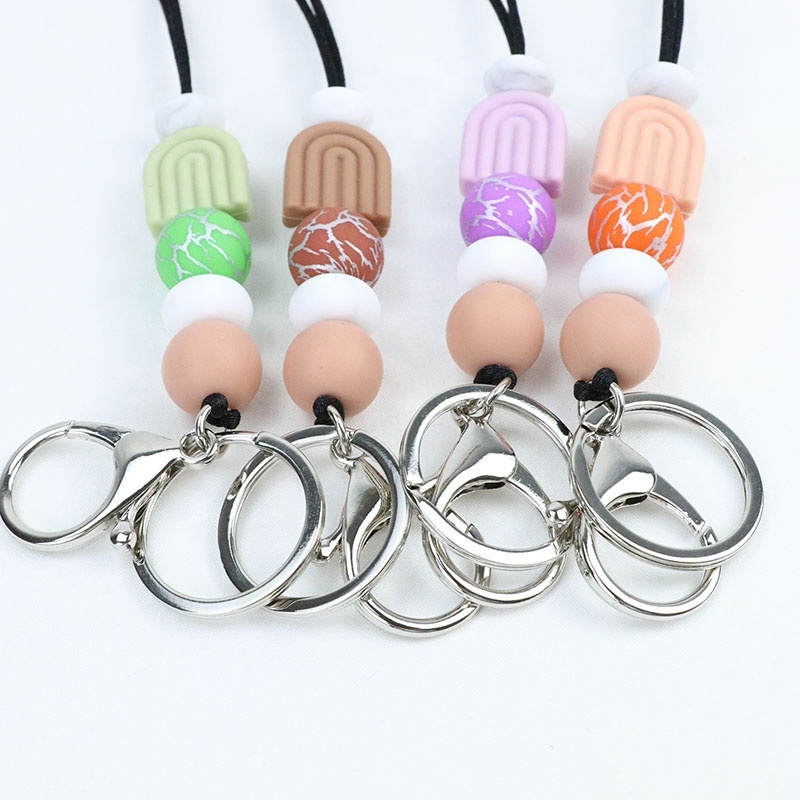 Mobile Phone Lanyard Wrist Strap Liquid Silicone Round Wrist Strap Ring Buckle Image 4