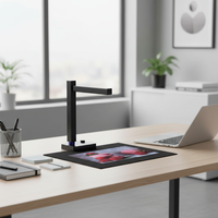 Scanner de documents portable ultra-intelligent CZUR Shine avec fonction de numérisation de livres fins, OCR USB, adapté aux ordinateurs de bureau/portables