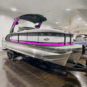 Bote Pontón de Aluminio Kinocean de Nuevo Estilo para Deportes Acuáticos con Capacidad para 6 Personas, Duradero, Ligero y Fácil de Almacenar, en Venta - Product Image 1