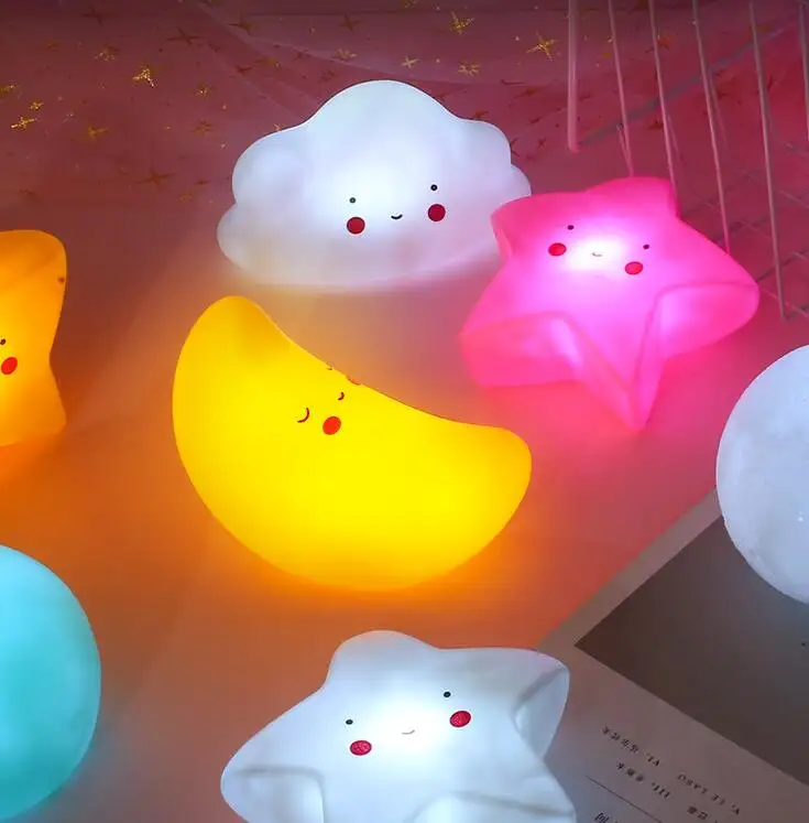 Newish Hot Selling Leuke Zachte Pp Dier Led Baby 3D Nachtlampje Voor Kinderen