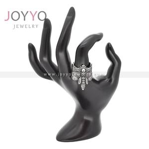 2023โกธิคนิ้วสัตว์ผีเสื้อแหวนหัวตายกะโหลกมอดแหวนสำหรับผู้ชาย - Product Image 2