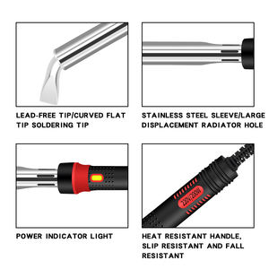 Fers à <span class=keywords><strong>souder</strong></span> électriques haute puissance <span class=keywords><strong>30W</strong></span>-300W avec chauffage externe Outils industriels portables Gamme 40W-150W - Product Image 4