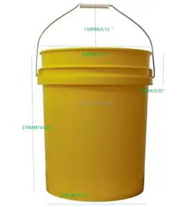 Coperchio ermetico con guarnizione a vite filtro antipolvere appositamente progettato secchio per autolavaggio da 5 galloni di plastica PACKX