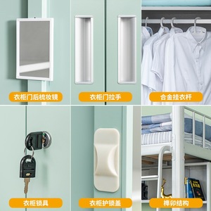 Leading Innovation Dormitory <b>Bunk</b> <b>Bed</b> With Desk And Wardrobe 2000*900*2100mm For College Students - Product Image 5