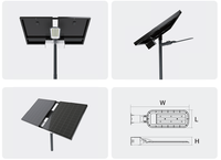 Farola Solar de Alta Calidad, Impermeable IP65, de Aluminio para Exteriores, 100W 150W 200W, Farola LED Solar