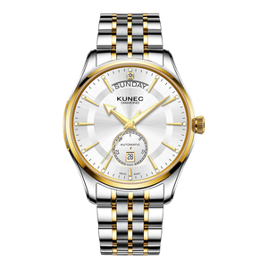 1Customized Luxury Stainless Steel Miyota <b>Automatic</b> Mechanical Water Resistant <b>Chronograph</b> Men's Watch Pointer Dial 20mm Band - Product Image 1