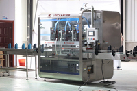 Machine de remplissage et de bouchage automatique à 3 têtes servo-guidées pour bidons/jerricans en plastique HDPE de 1L et 5L