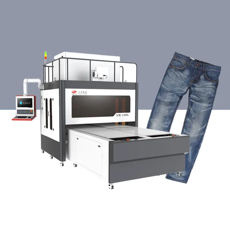 ARGUS – table de travail 1300x600, Machine à laver au Laser pour Jeans, nouveau style professionnel SCM1400L