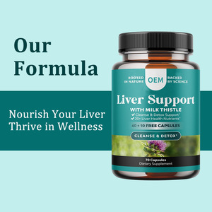 Integratore Erboristico di Cardo Mariano in Capsule per il Supporto della Salute del Fegato, 70 Capsule, Uso per Adulti - Product Image 2