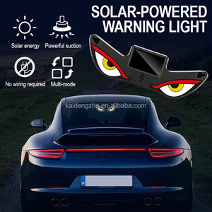 Lampe d'ambiance solaire LED œil de démon, USB-C Plug and Play, sans fil, lampe de signalisation de recul œil d'aigle, multi-mode, tricolore, utilisation automobile - Product Image 1