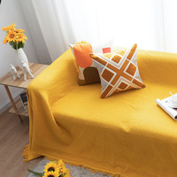 Selimut Sofa Rajut Katun Geometris Boho Universal Empat Musim Modern Dapat Dicuci Multi Warna Ukuran Kustom Tenun Semua Jenis Selimut