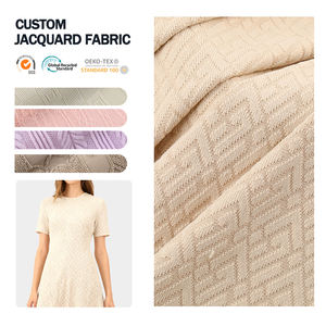 Factory Direct Jacquard Fabric Manufacturer 3d Jacquard Knitted Fabric Custom Design for Sleepwear and <b>Dress</b> Making - Product Image 1