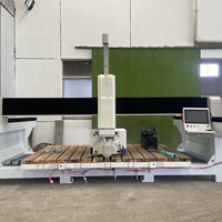 Machine de découpe à pont ZEUS 4 axes 4+3 pour granit et marbre, moteur 15KW et engrenages, CNC personnalisable 220V/380V