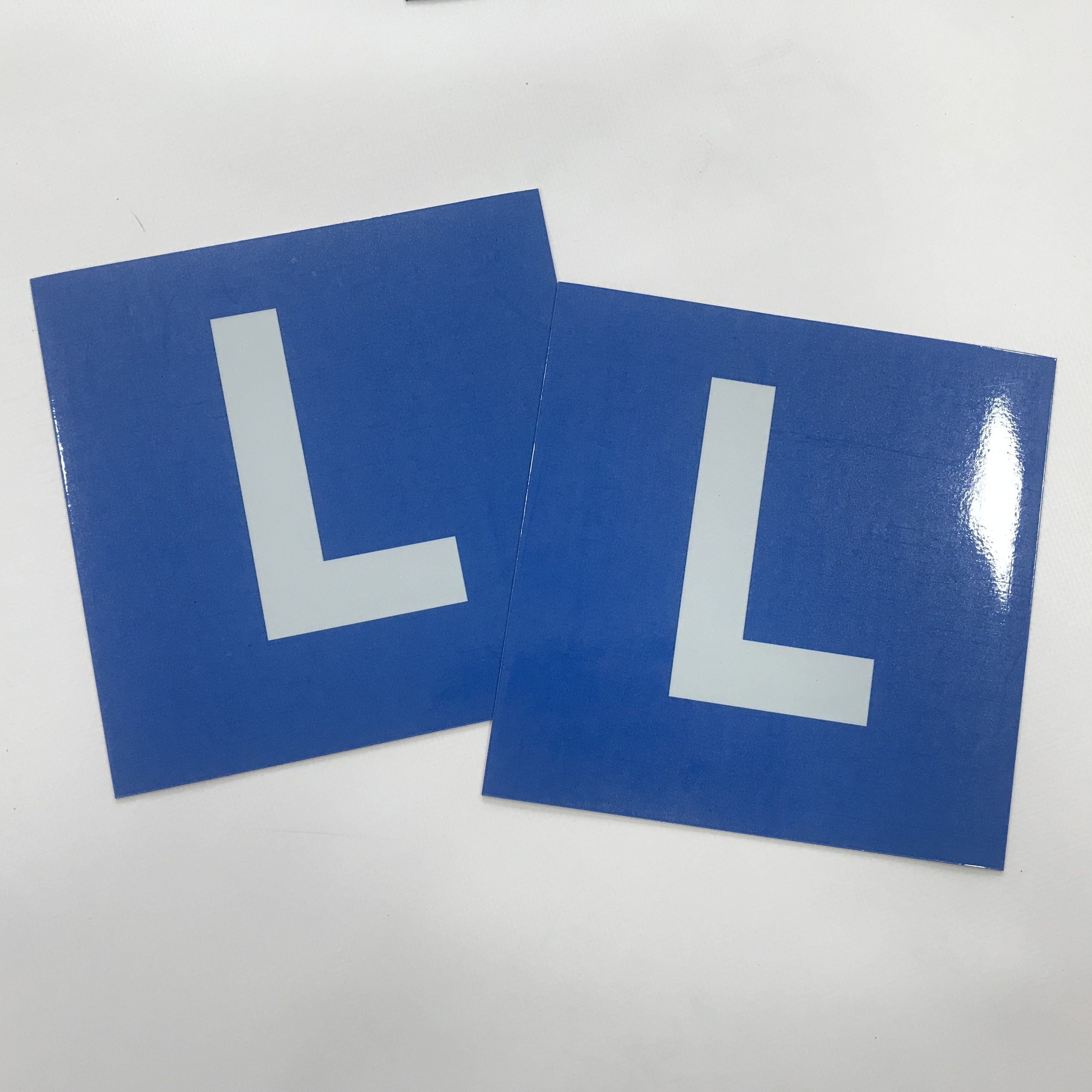 4 PCS L Plate Stickers For Cars & Motorcycles – Self-Adhesive, Waterproof, Easy To Apply