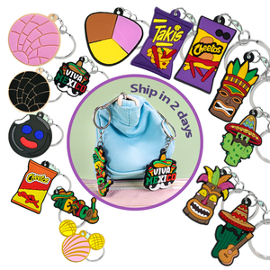 High Quality New Design Mexico Cartoon Cactus Personalized PVC Stainless Steel Carabiner Keychain Durable Anniversary - Product Image 1