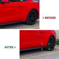 Ford Mustang MK6 2015-2023 için AMP-Z Mustang MK6 ABS Parlak Siyah Yan Marşpiye Araba Aksesuarları
