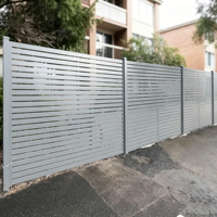 Panneau de clôture composite facile à installer pour bâtiments de jardin, clôtures agricoles, écrans de sécurité et d'intimité, portail à lames orientables