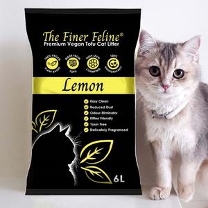 Litière pour chat au tofu sans poussière écologique parfumée à la lavande amidon de maïs biodégradable disponible tailles 6L 24L pour chatons - Product Image 1