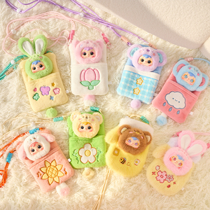 Sac à téléphone en peluche lapin mignon 100% authentique, vente chaude, jouet surprise Samuel en boîte aveugle pour enfants avec ceinture pour filles - Product Image 1