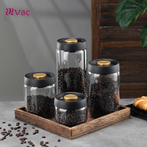 감히트 핫 400ml 800ml 1.2L 가정용 식품 신선도 유지 고진공 내장 펌프 뚜껑 밀폐형 붕규산 유리 용기 - Product Image 6