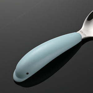 Ensemble de couverts pour bébé mignon, manche en forme de dauphin, cuillères et fourchettes en acier inoxydable pour enfants avec étui 1103009 - Product Image 4