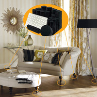 Poches auto-adhésives pour chaise, 1/300 pièces, pinceaux ronds pour meubles, 10 tailles différentes