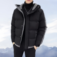 Nouvelle veste d'hiver pour homme, imperméable, chaude, en duvet, style puffer, grande taille, logo personnalisé, vestes puffer pour homme