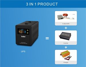 <span class=keywords><strong>Onduleur</strong></span> d'alimentation UPS à onde sinusoïdale pure en ligne 12VDC <span class=keywords><strong>1000VA</strong></span> - Product Image 4
