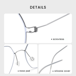 Chất lượng cao tinh khiết Titanium hình lục giác <span class=keywords><strong>screwless</strong></span> y tế theo toa kính mắt kính mắt kính khung quang học cho nam giới phụ nữ - Product Image 4