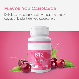 Oem Oplosbare Vitamine <span class=keywords><strong>B12</strong></span> Supplement Tabletten Nul Suiker Verbetert De Inname Van Bioactiviteit Ondersteunt De Algehele Gezondheid - Product Image 3