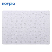 Casse-tête en carton A5 80pcs en papier personnalisé Puzzle vierge à sublimation