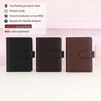 Yihe dompet Binder portabel, dompet Binder uang tunai 6 cincin emas kulit Saffiano Epi 23 warna dengan amplop/daun terbang tersedia
