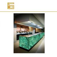 2023 vente chaude vraie flamme led bougie marbre conception lumi pierre table à manger pour la décoration