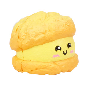 Cartoon Food Shape Puff Pastry <b>Squishy</b> Toy TPE Material For Kids Age 5 To 7 Years Unisex Fidget Toy - Product Image 4