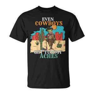 Incluso los vaqueros tienen dolor de vientre, camiseta Western Frog - Product Image 1