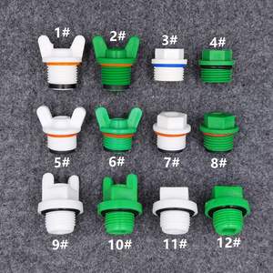 Conectores y Adaptadores de Tubería de Agua Roscados con Anillos de Goma de 4 Puntos, Tapones de PPR Personalizables por el Fabricante, Libres de Teflón - Product Image 1