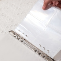 Classeur transparent A5 PP à 6 trous, pages intérieures, porte-cartes de jeu TCG Pokémon, 4 pochettes, pochette pour cartes K Pop/Bollywood/Autres stars