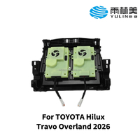 Chargeurs de voiture sans fil Qi YULINME Dual Smart Moving Coils APP 25W pour console centrale Toyota Hilux Travo Overland 2026