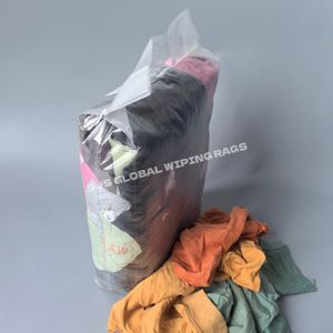 Trapos de limpieza de algodón TshiCotton para uso industrial, de vellón de color, tipo sudadera, para limpieza de agua, 100% algodón, 25kg 10kg - Product Image 1