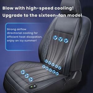 Cojín Ventilado para Asiento de Coche de 12V 24V con 16 Ventiladores de Refrigeración con Encendido/Apagado Automático para Coches y Camiones - Product Image 3